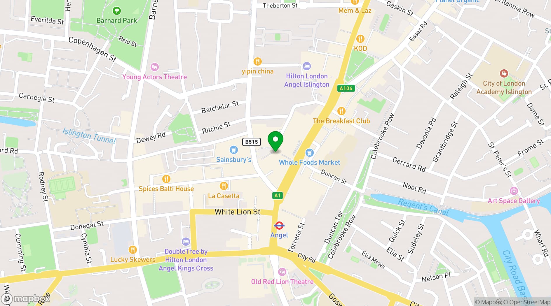 Map showing LDN Craft
