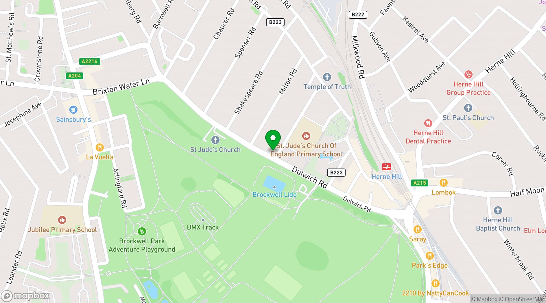 Map showing The Prince Regent