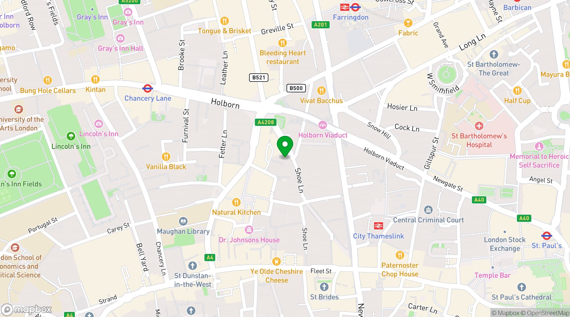 Map showing Studio EC4