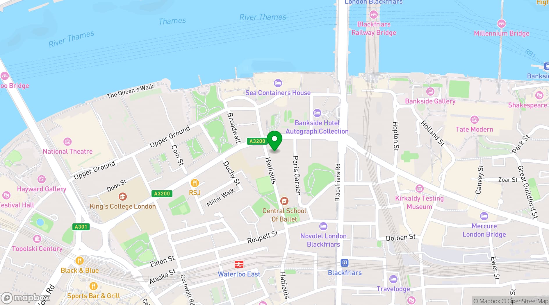 Map showing Chartered Institute of Environmental Health