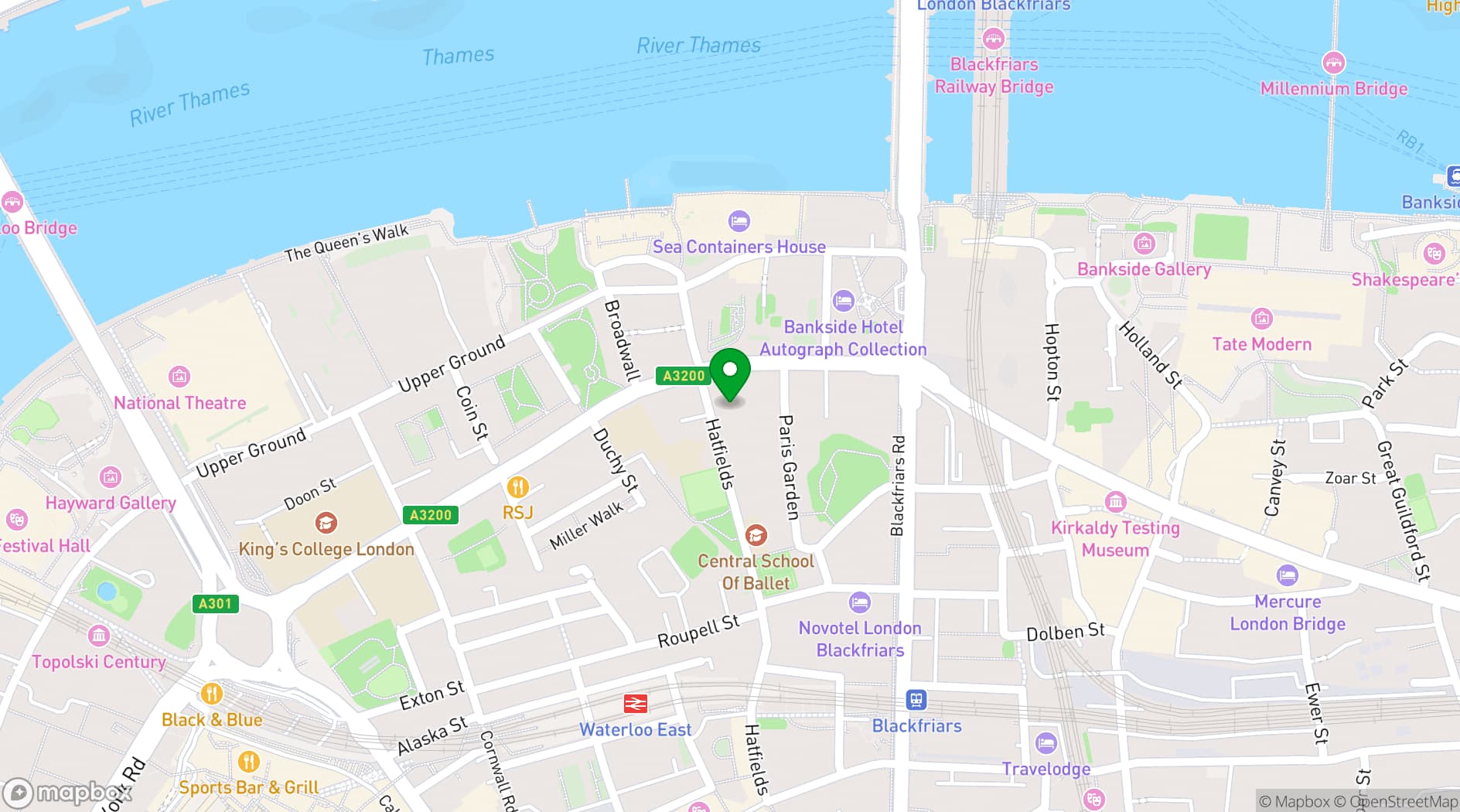 Map showing 15Hatfields