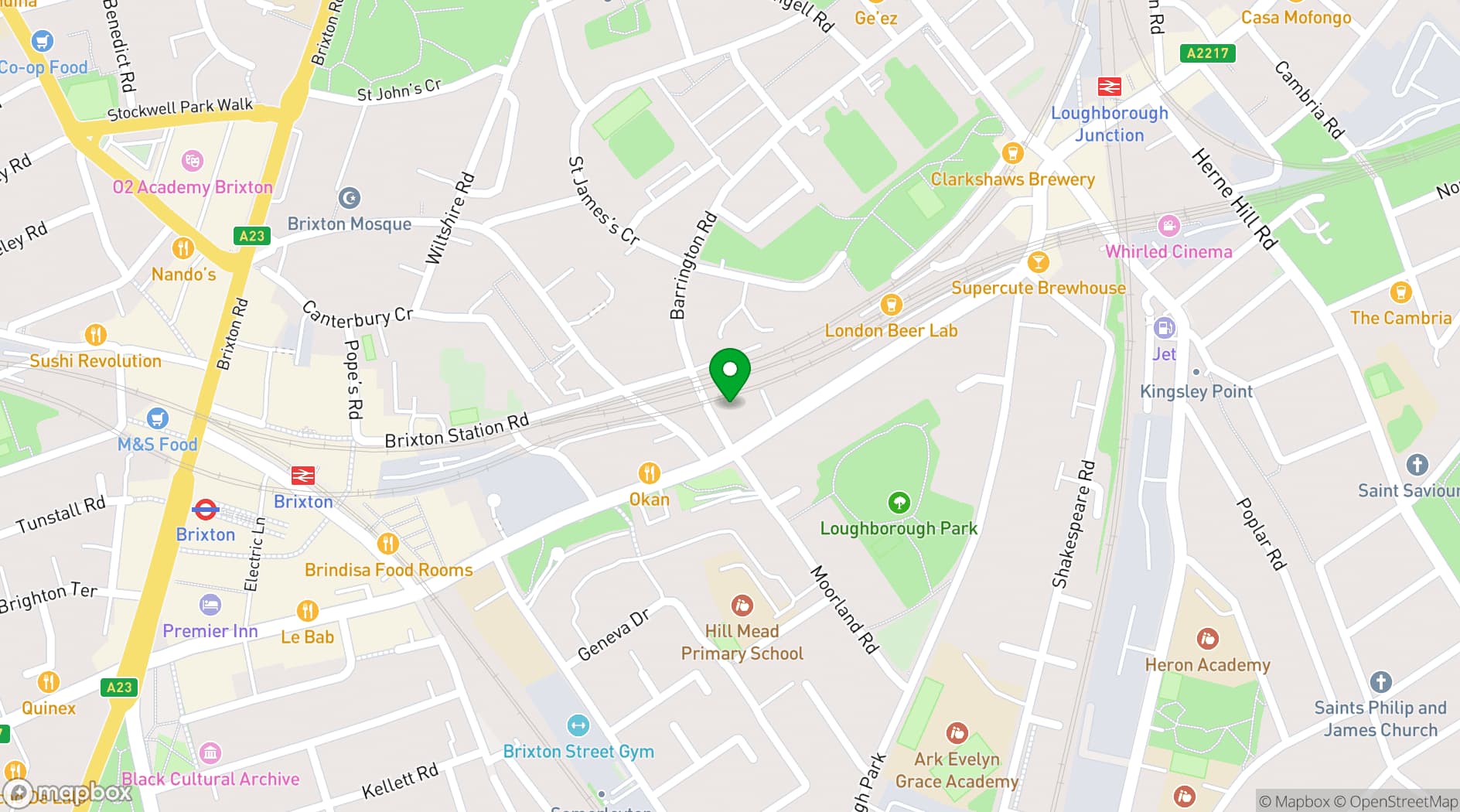 Map showing CLUB CHEEK