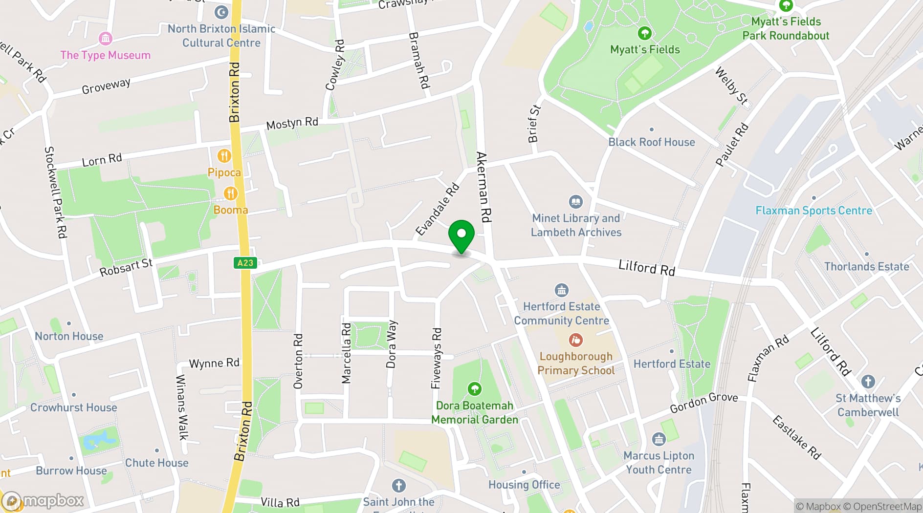 Map showing The Little Shop of Wonder