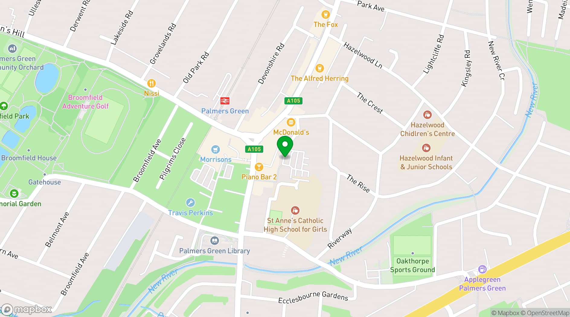 Map showing DJW Events