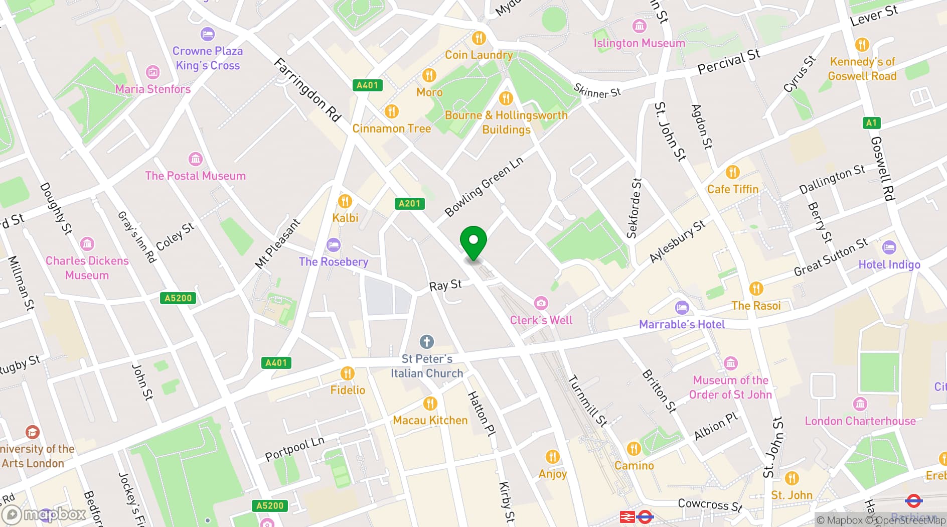 Map showing The Betsey Trotwood
