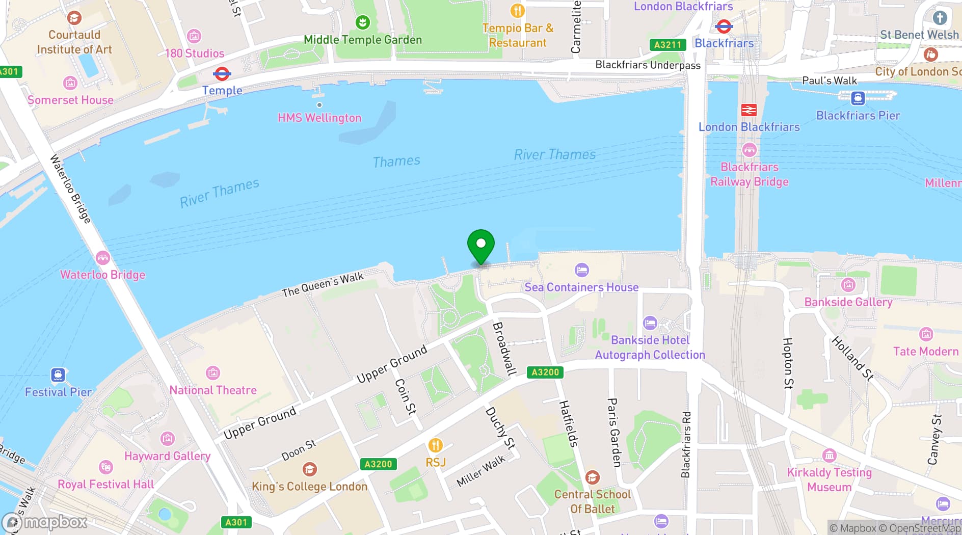 Map showing Oxo Gallery