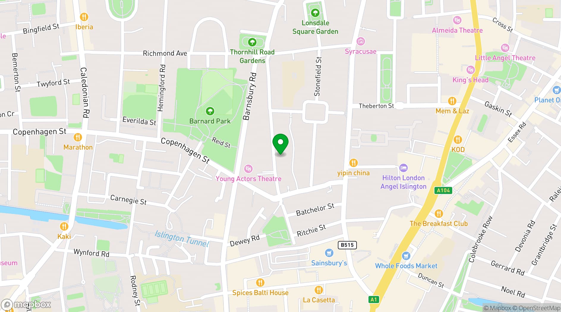 Map showing The Crown