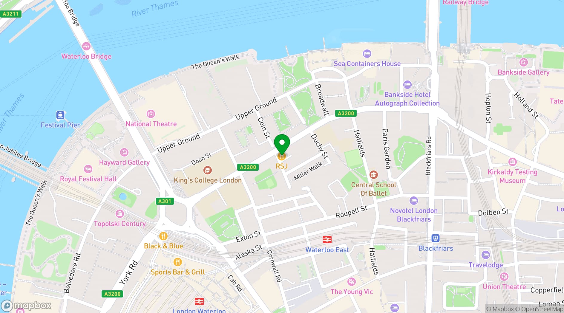 Map showing Sticky Mango Waterloo