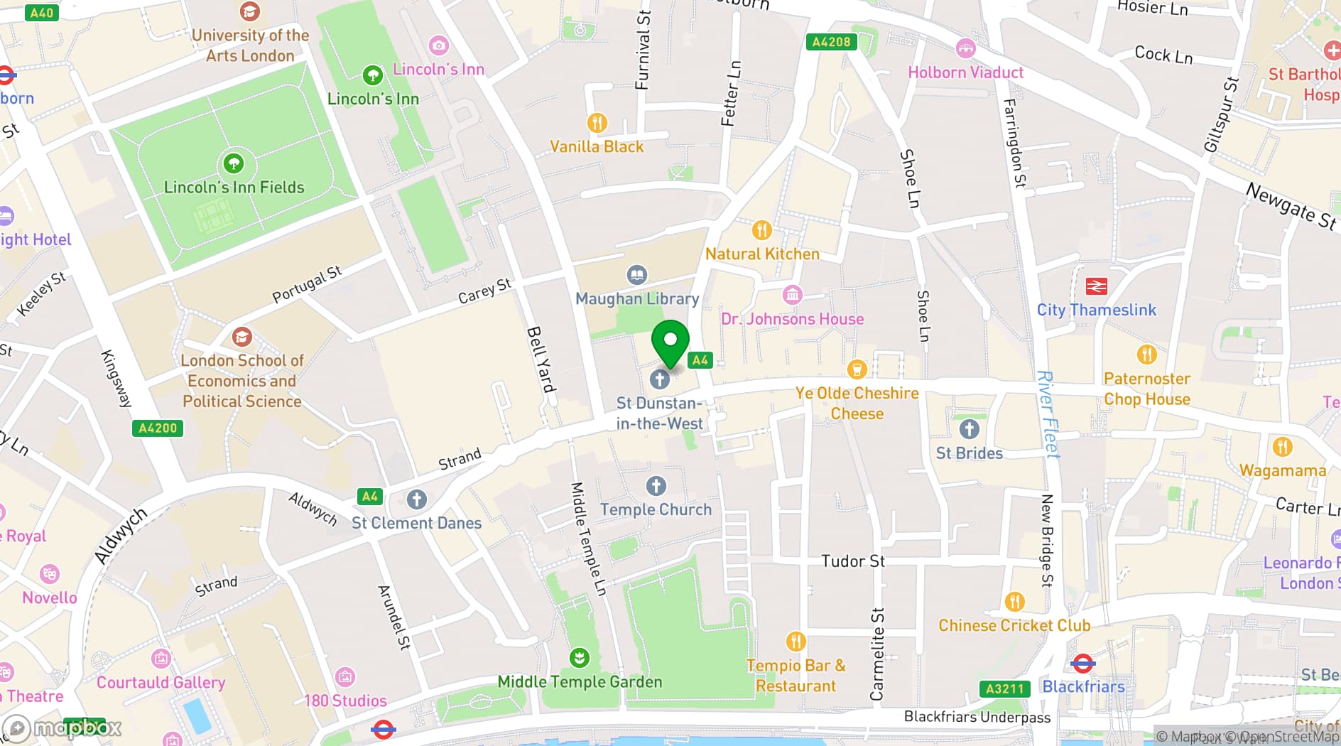 Map showing Worshipful Company of Carmen