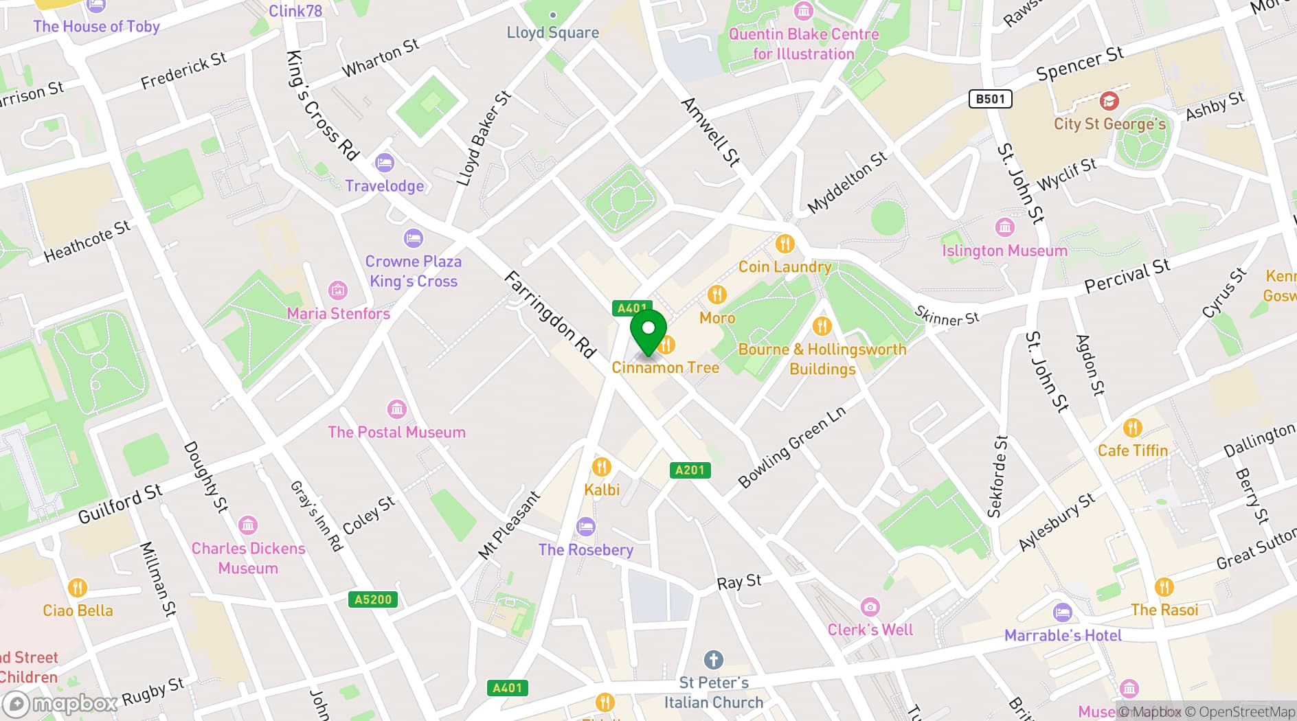 Map showing Exmouth Market Grind