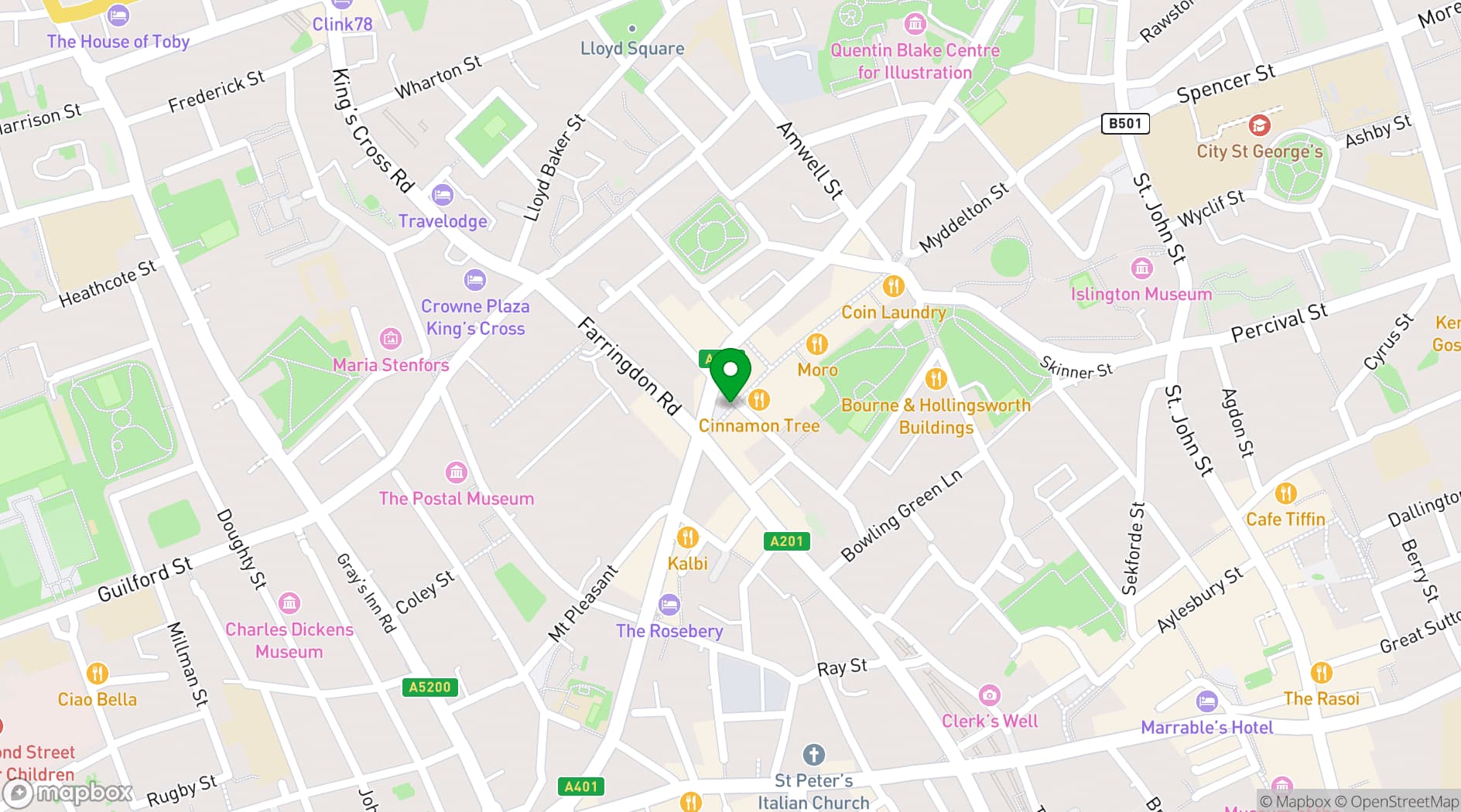Map showing Moro
