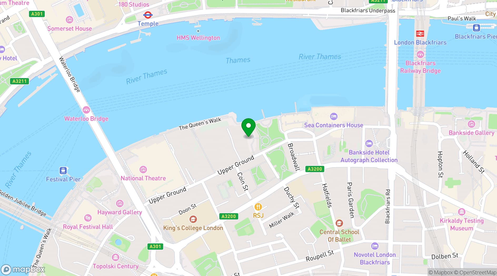 Map showing Paradiso London