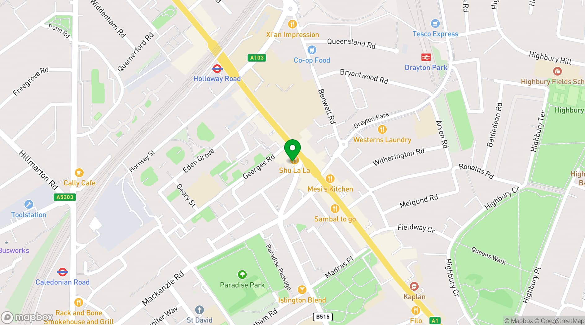 Map showing Foosball Club