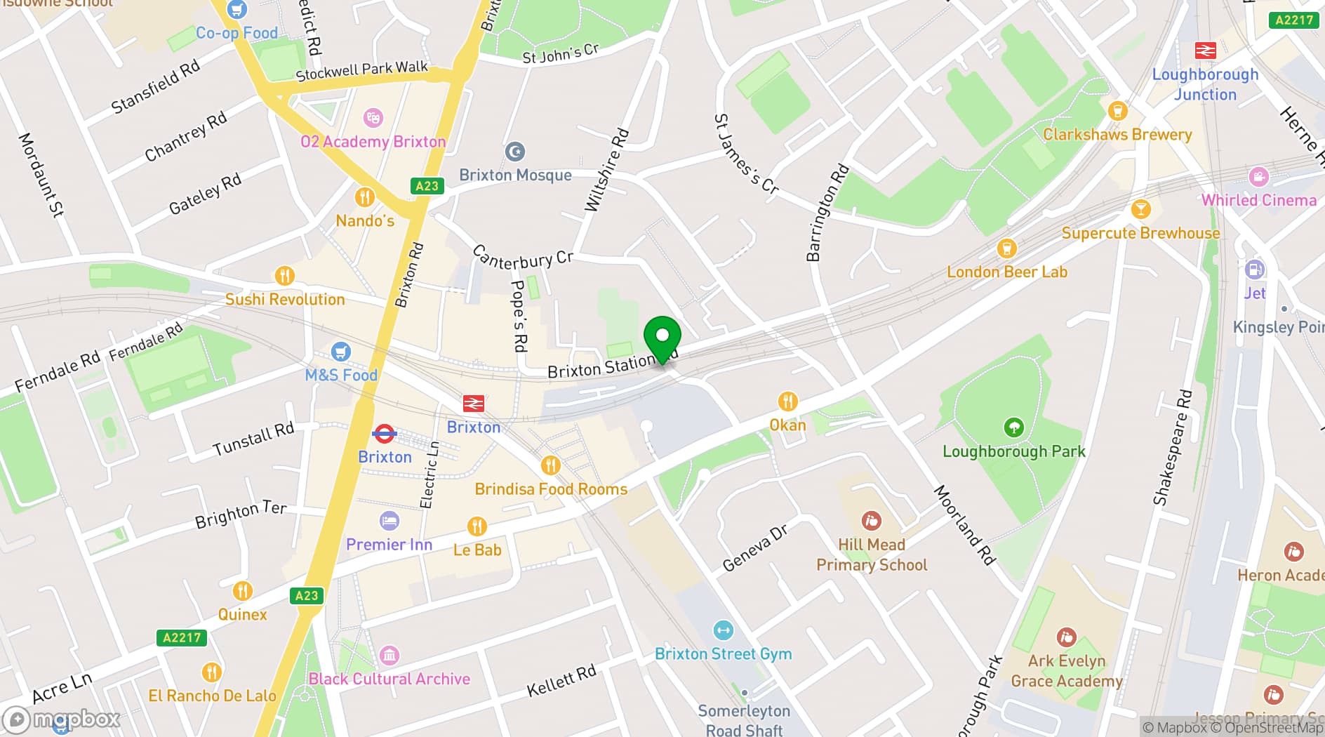 Map showing Arch 555