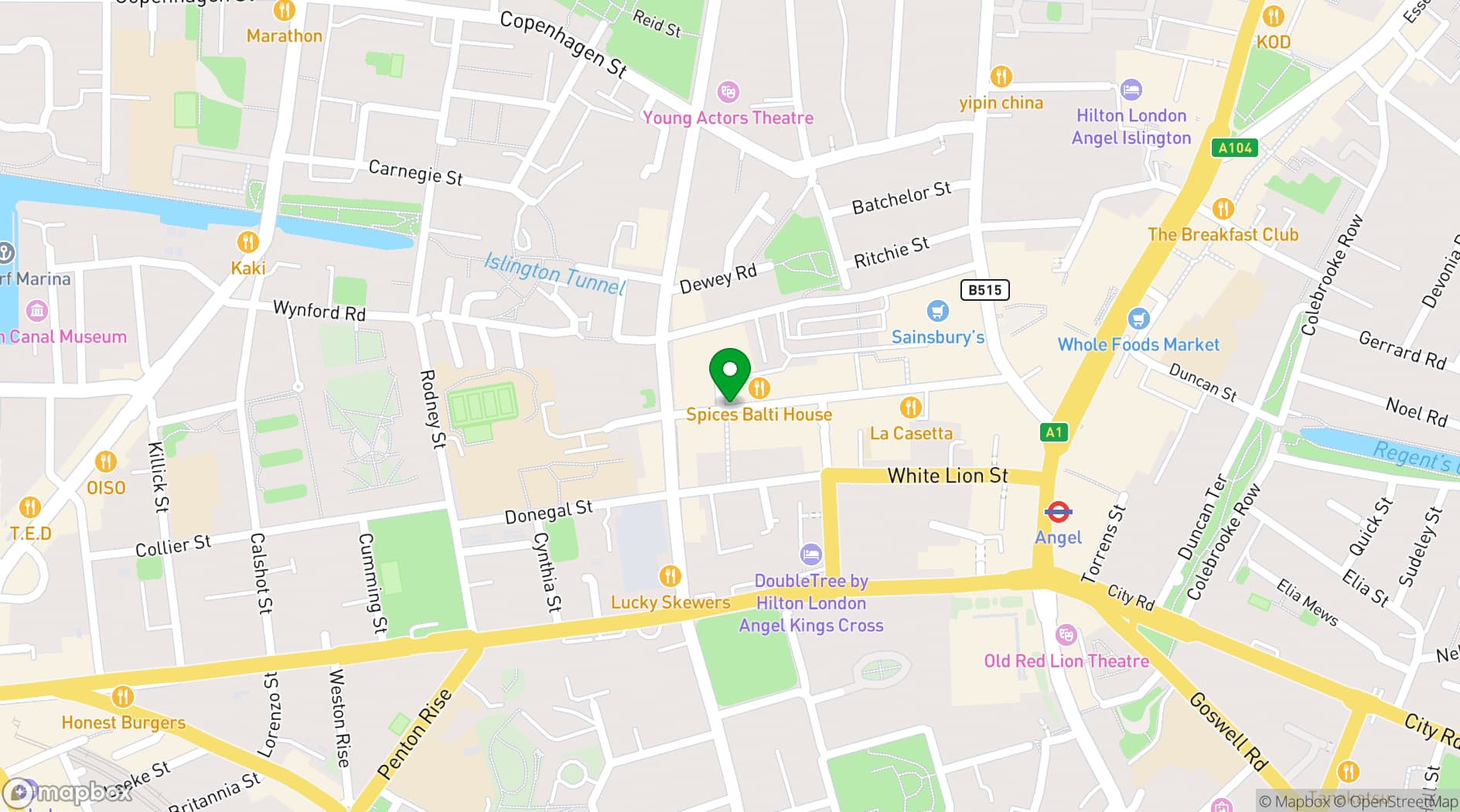 Map showing Work