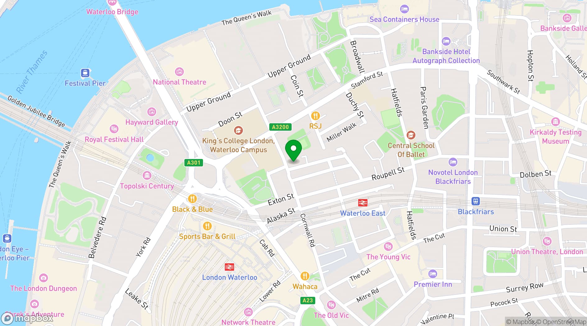 Map showing The Violin Factory
