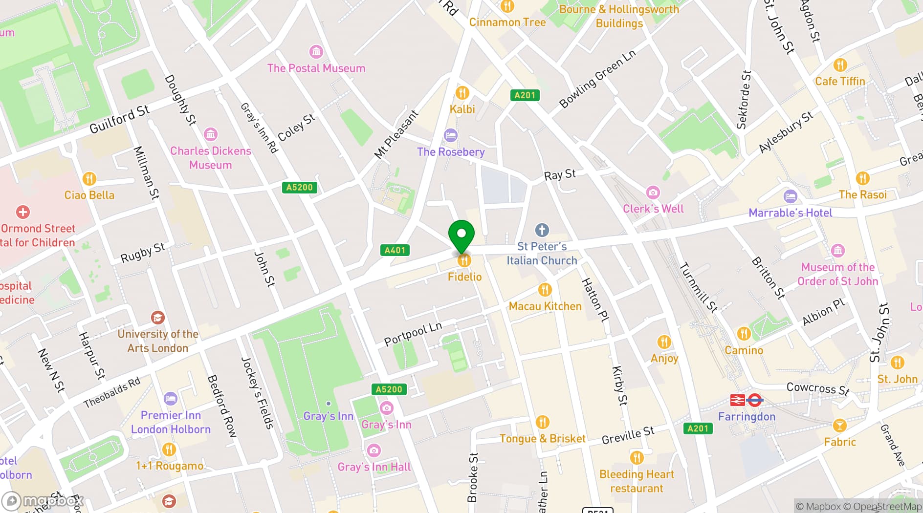 Map showing Fidelio 