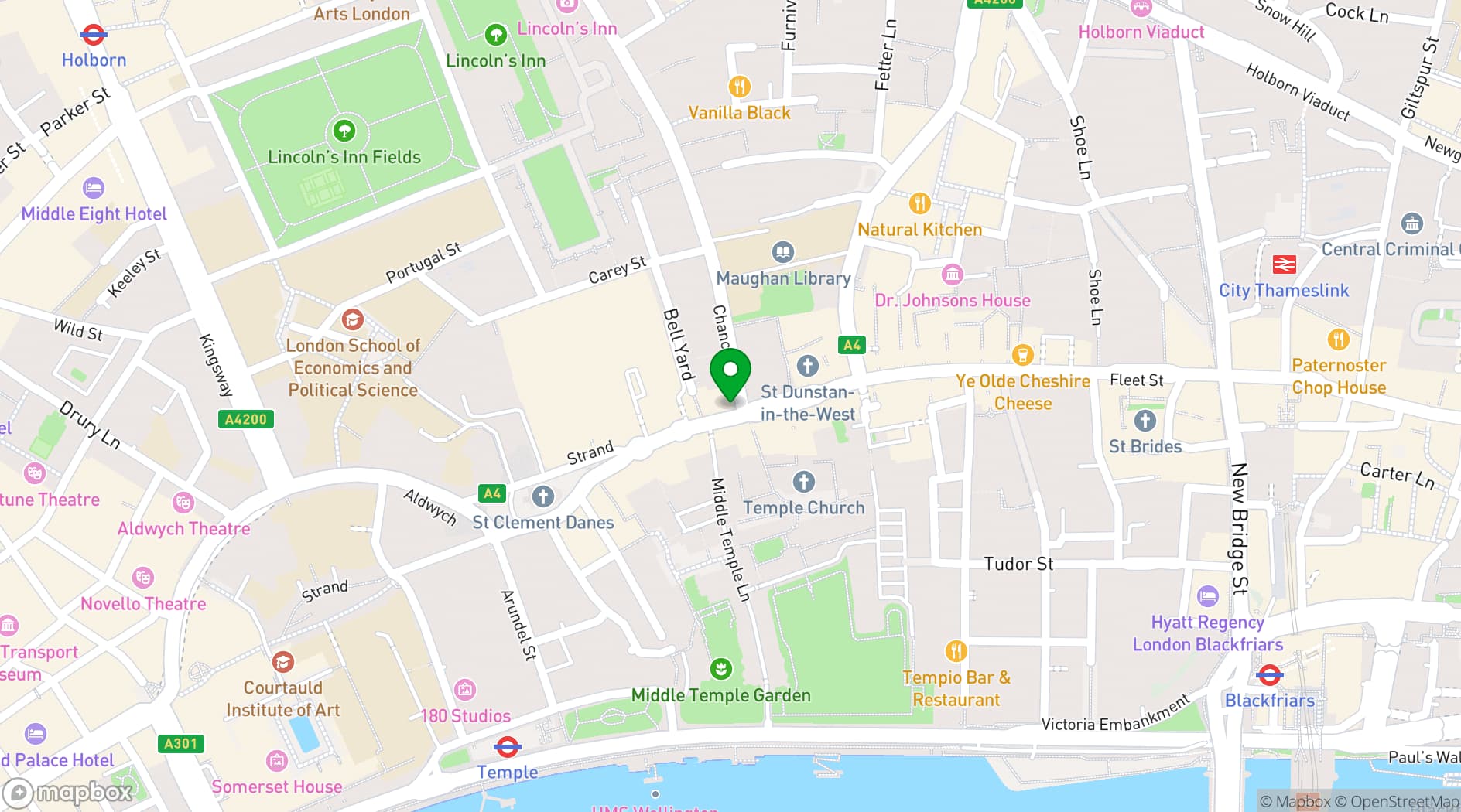 Map showing Ashley Saville
