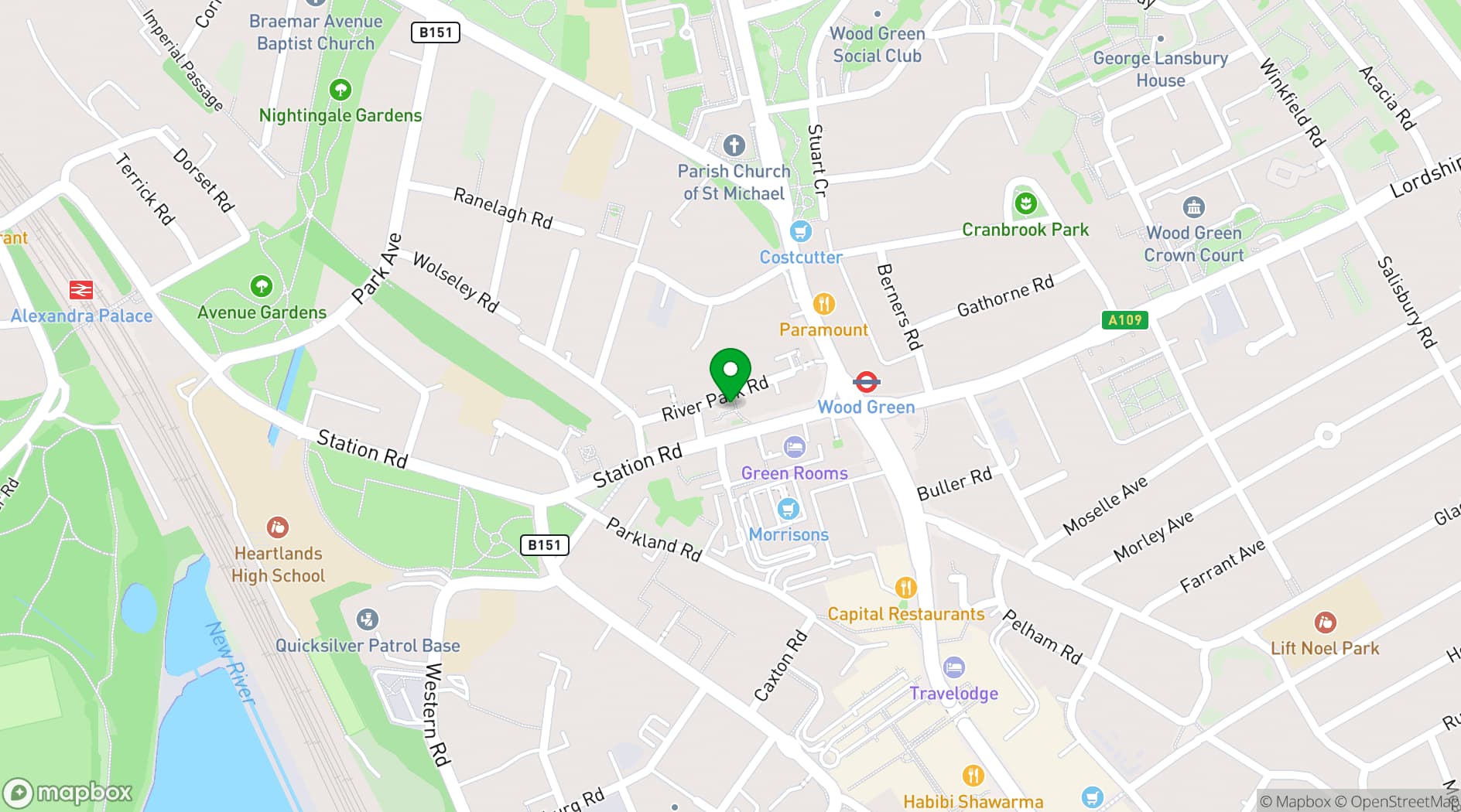 Map showing Citizens Art London