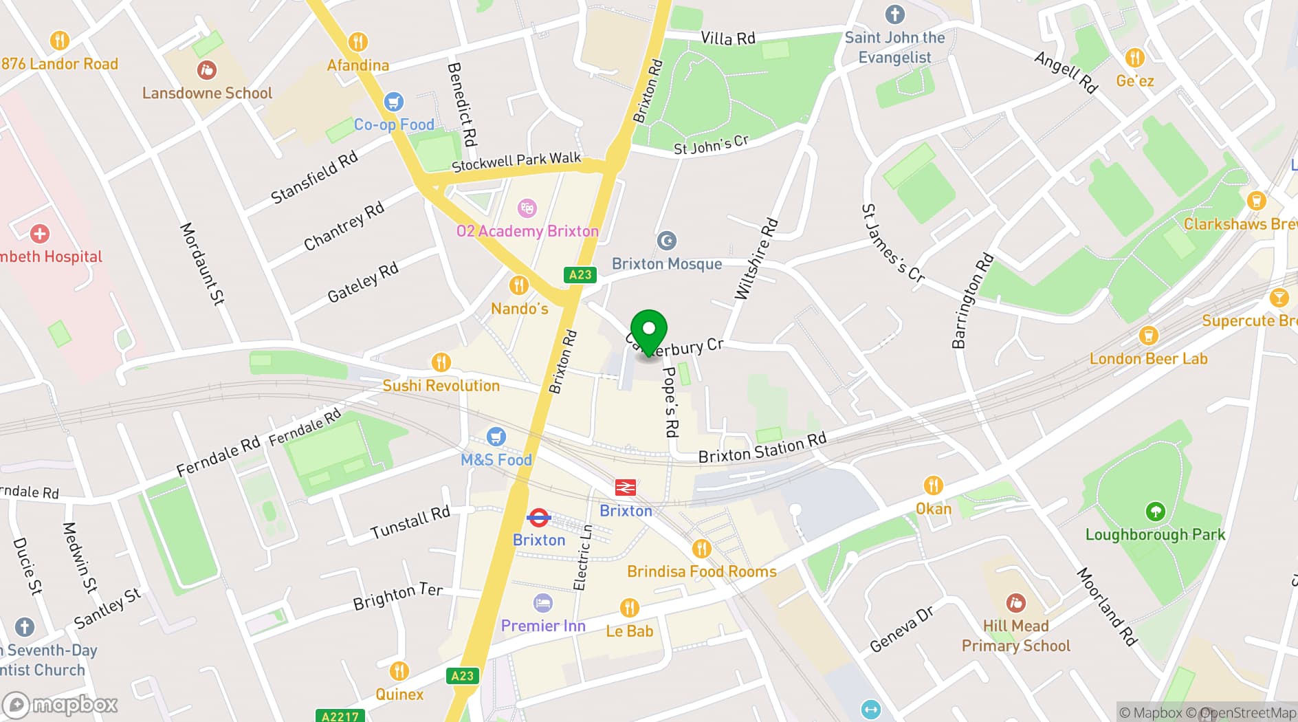 Map showing 3Space International House