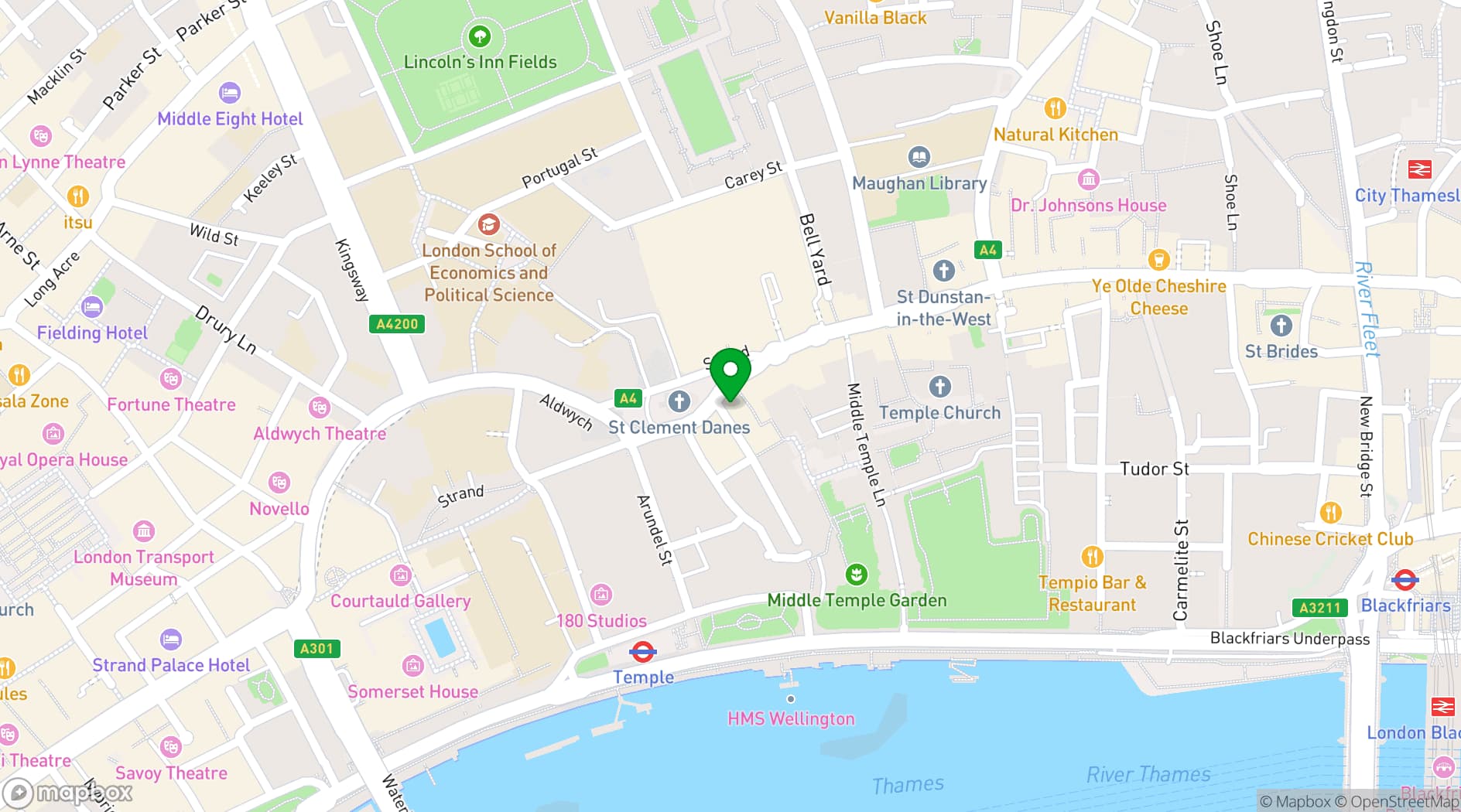 Map showing Dalys Wine Bar