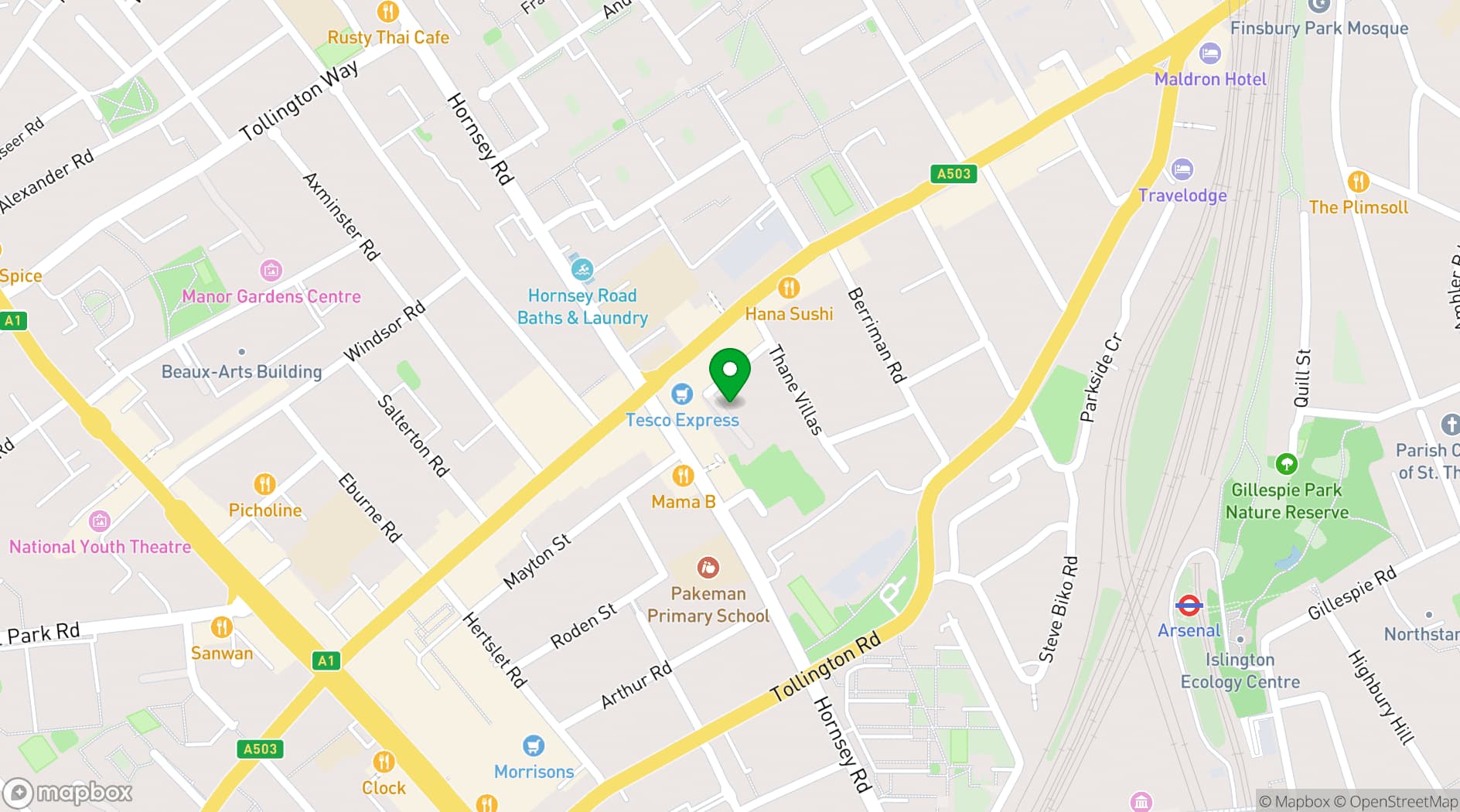 Map showing Yogacampus