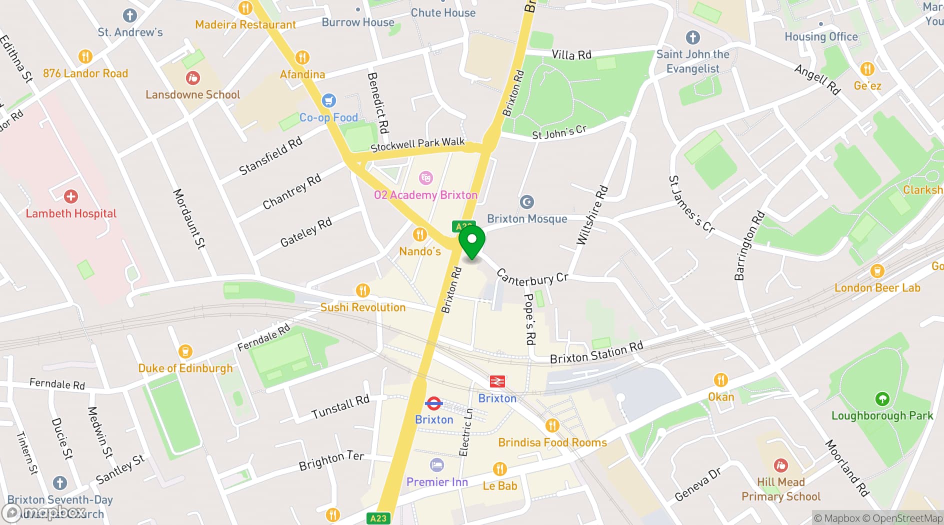 Map showing Floating Campus