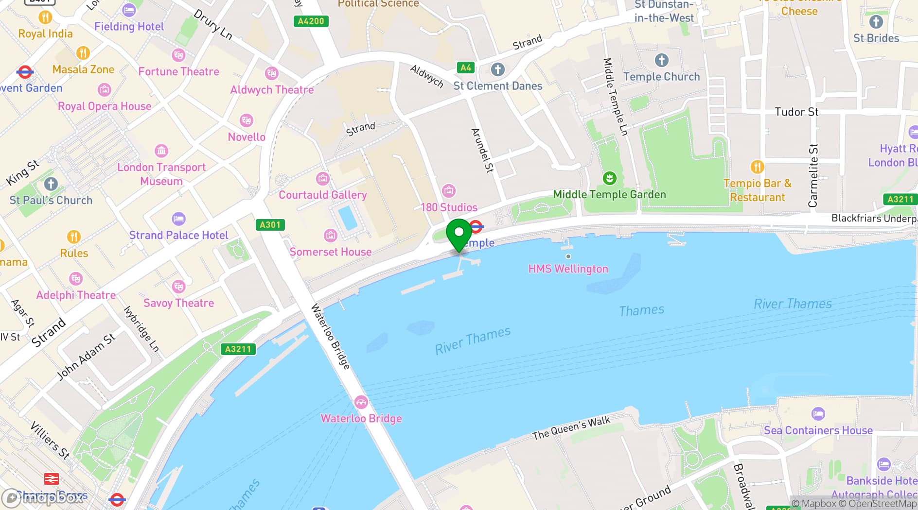 Map showing Capital Pleasure Boats