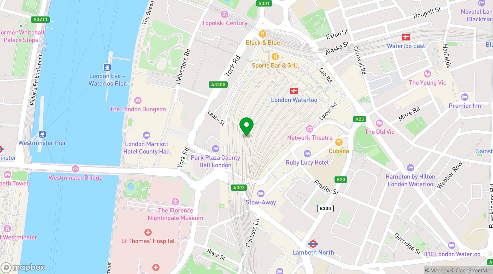 Map showing BrewDog Waterloo