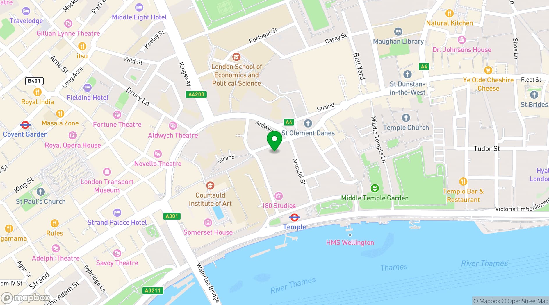 Map showing 180 House