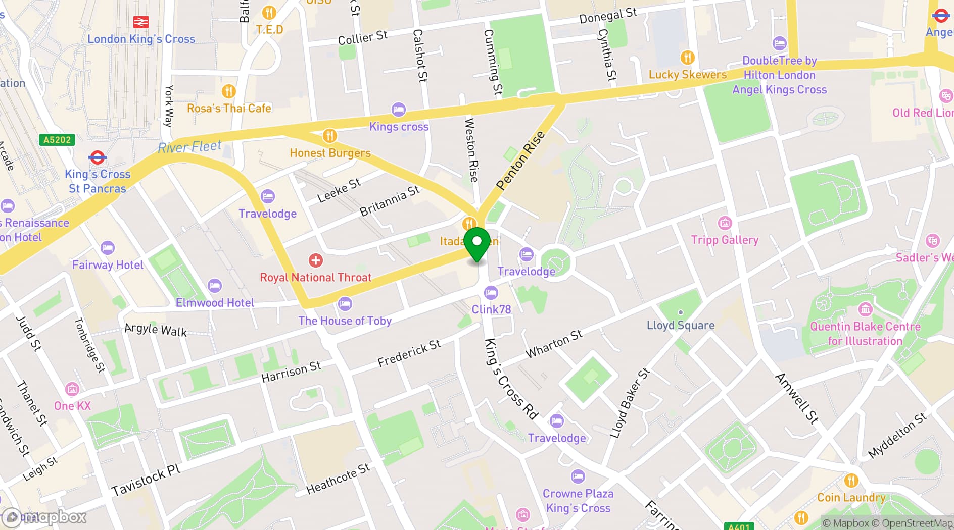 Map showing Frequency