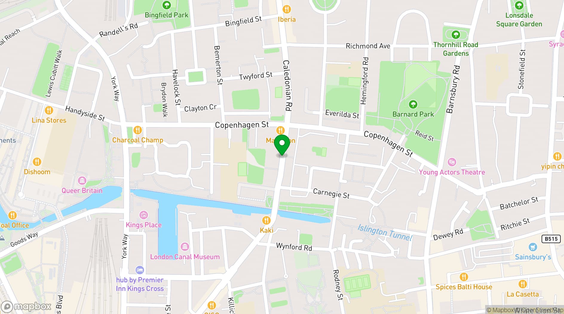 Map showing clueQuest Conference Room