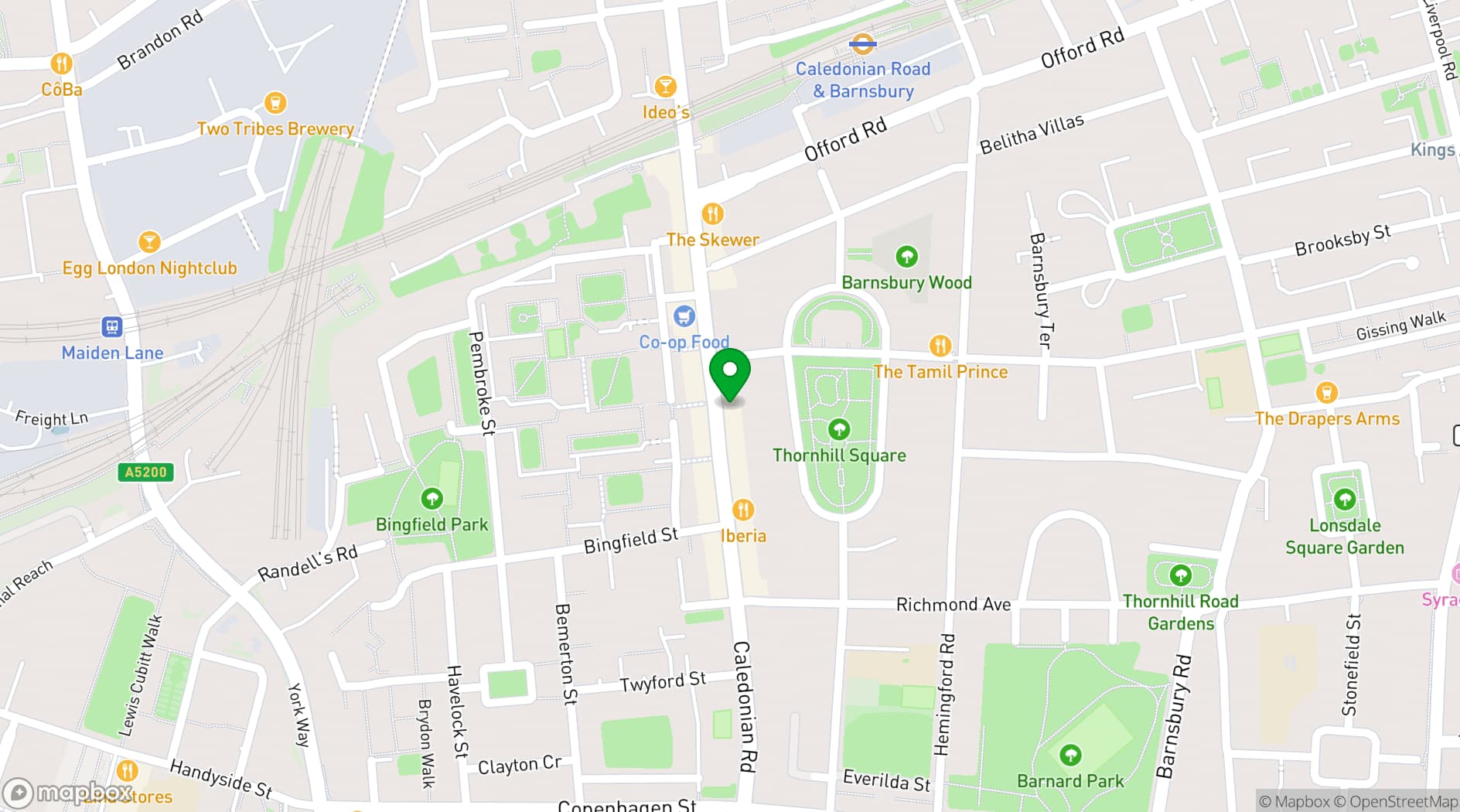 Map showing Rigpa Meditation Centre