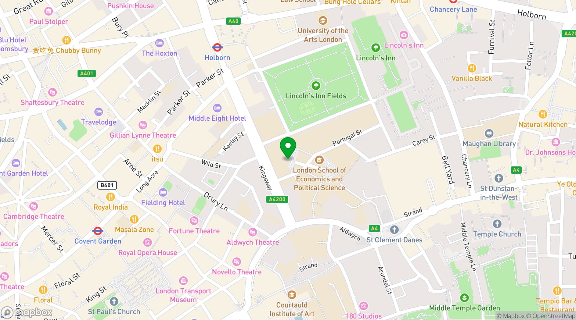 Map showing Saw Swee Hock Centre