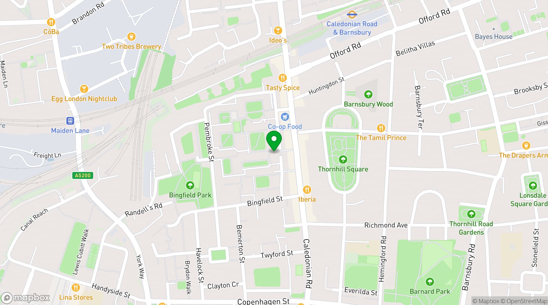 Map showing Jean Stokes Community Centre