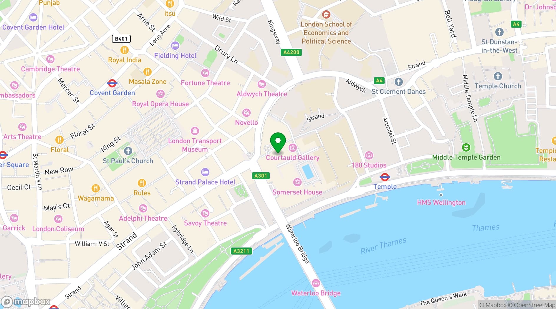 Map showing India Club Lounge-Bar 