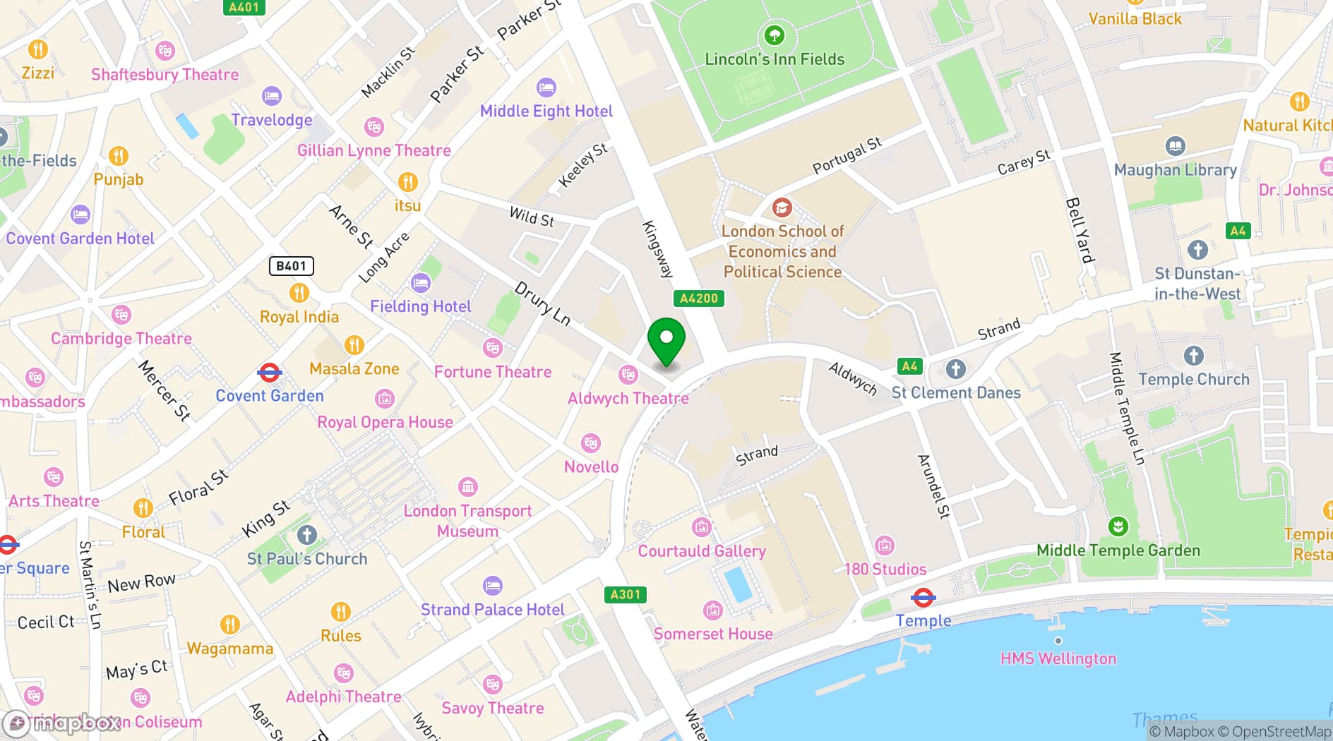 Map showing The Delaunay