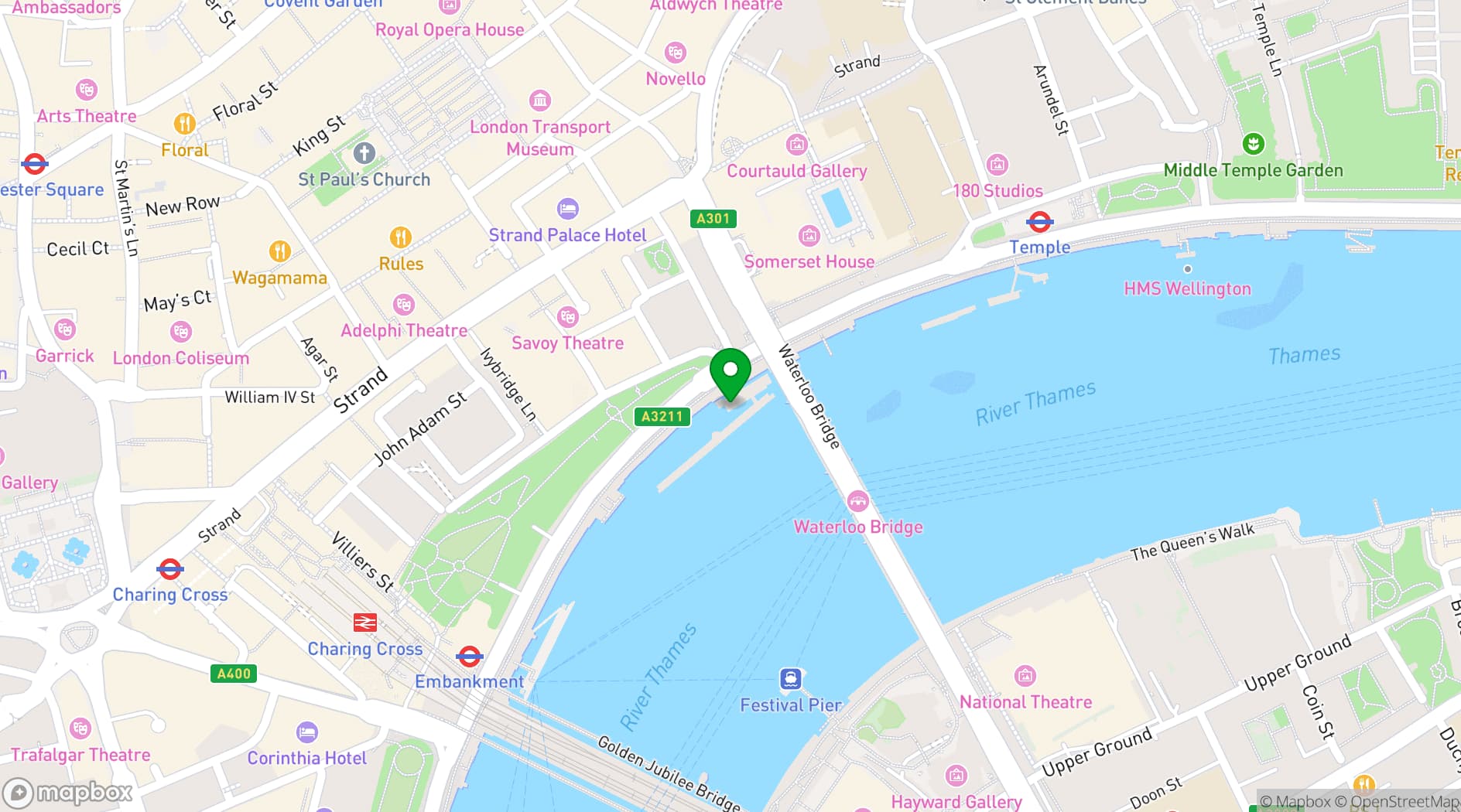 Map showing Woods Quay