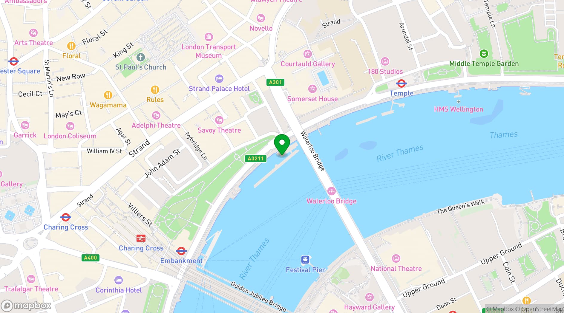 Map showing Woods Silver Fleet