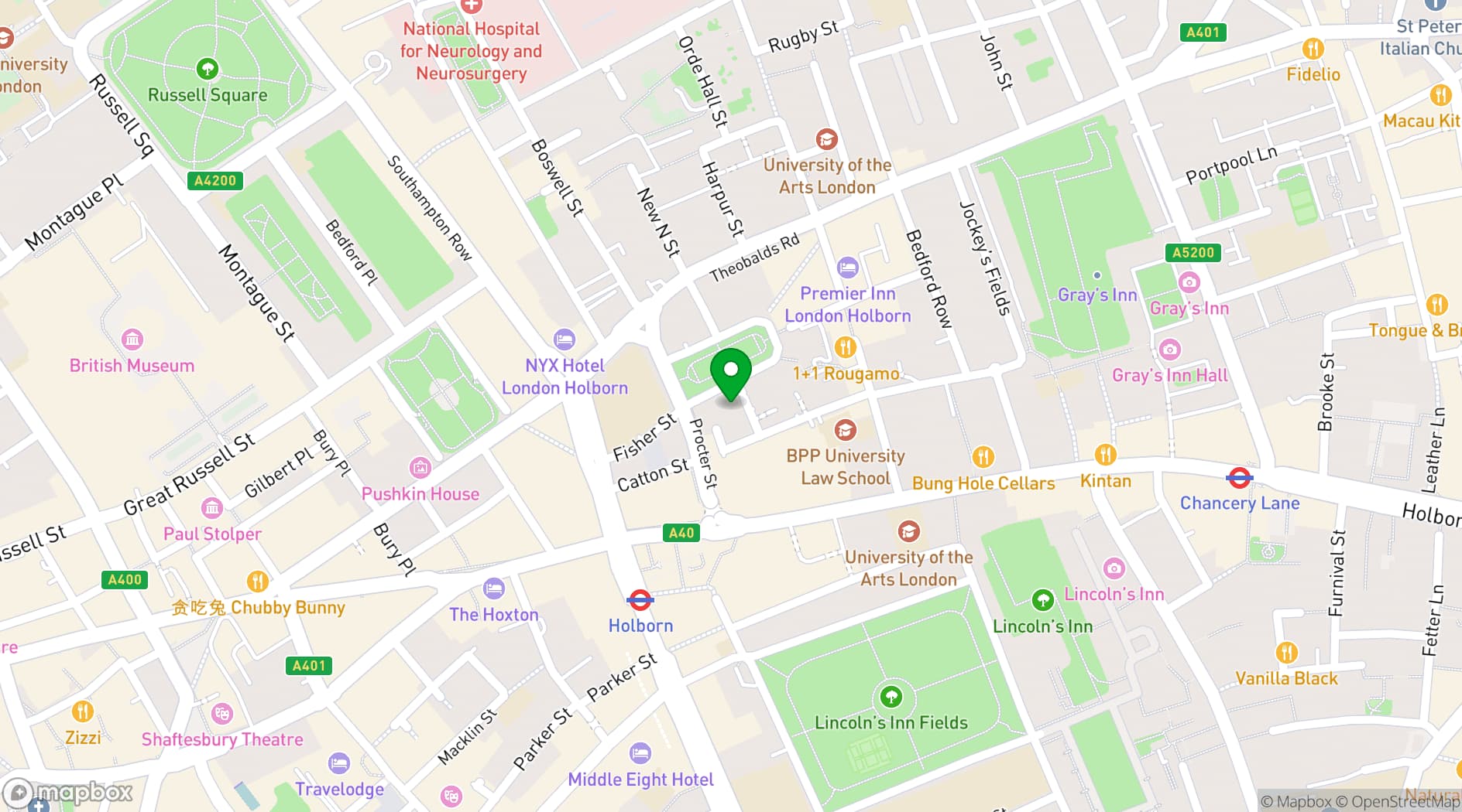 Map showing TOG – Summit House