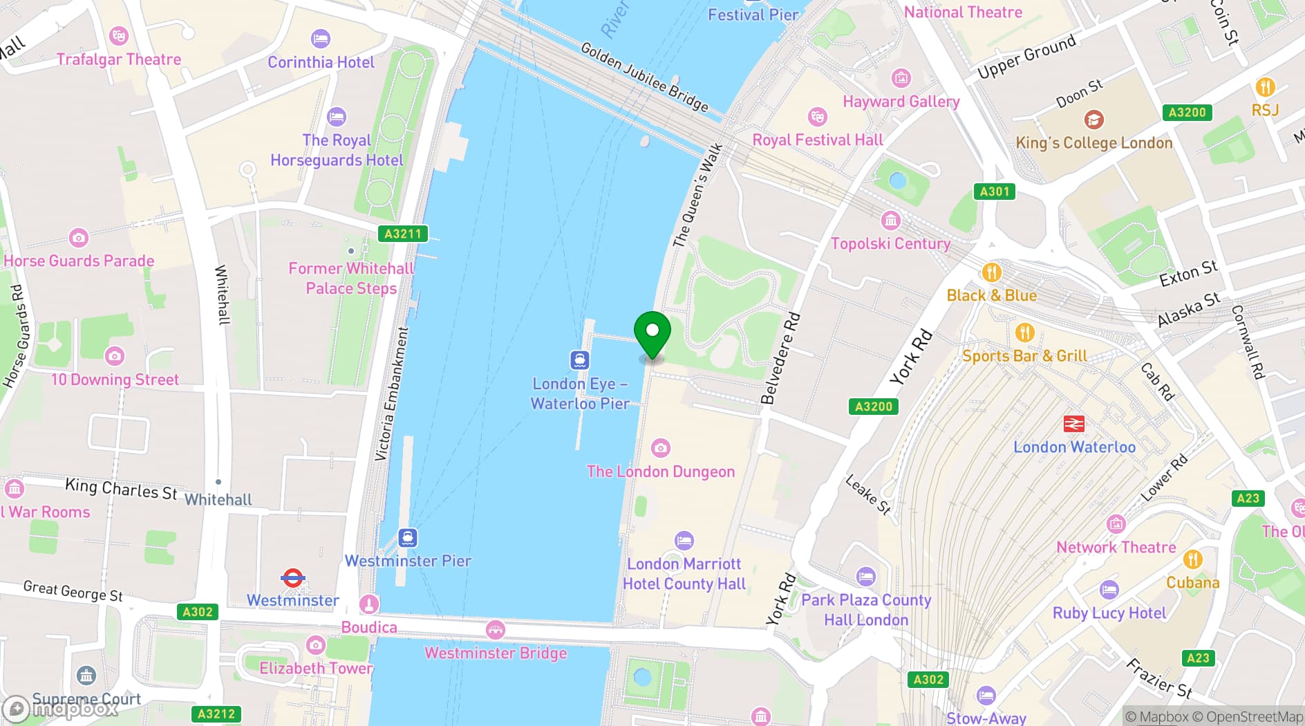 Map showing Peacock London