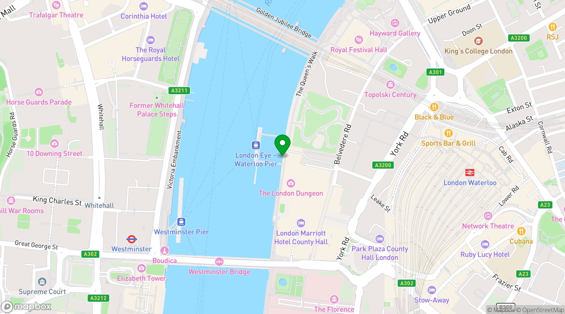 Map showing The Paddington Bear Experience