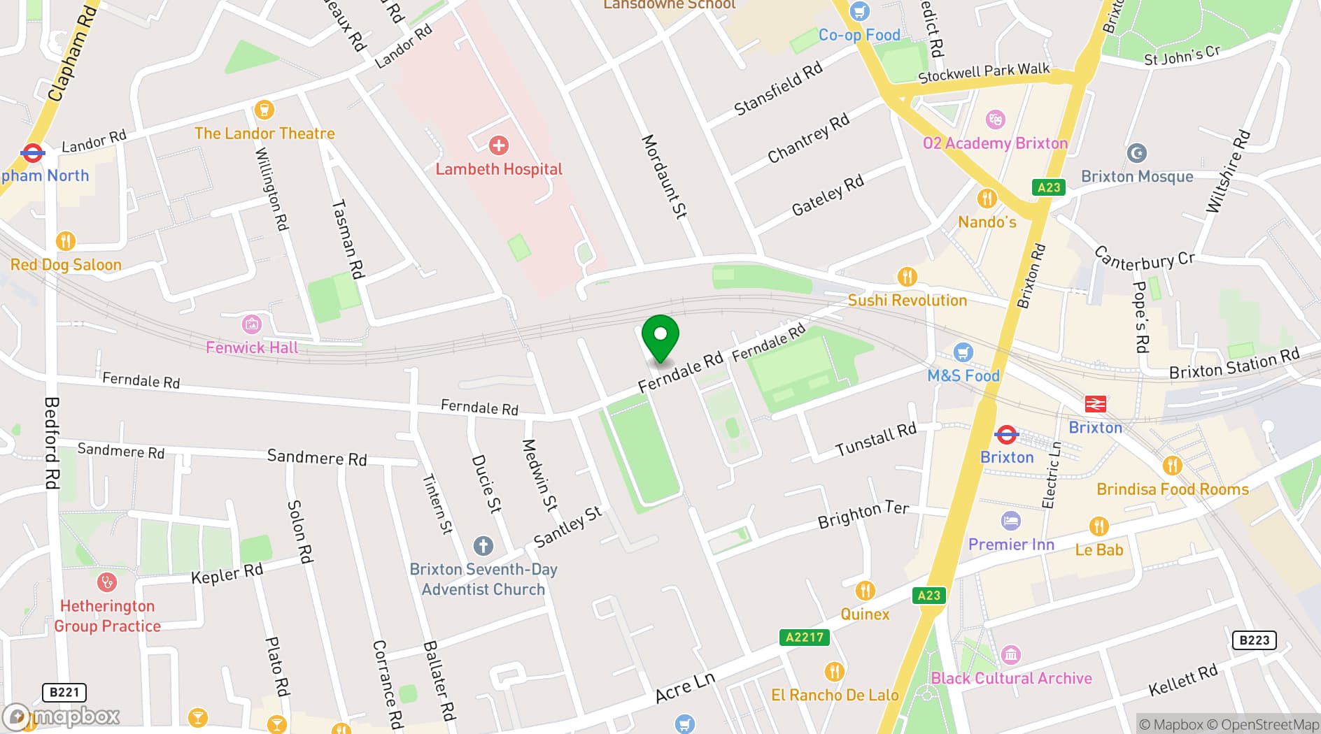 Map showing The Duke of Edinburgh