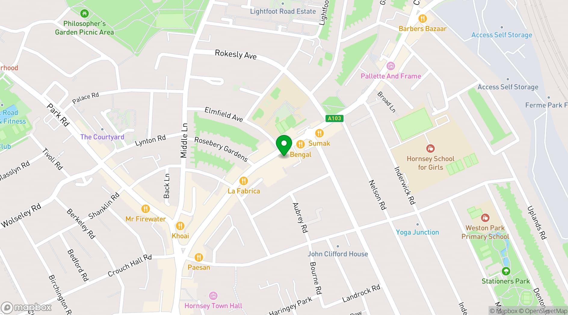 Map showing ArtHouse Crouch End