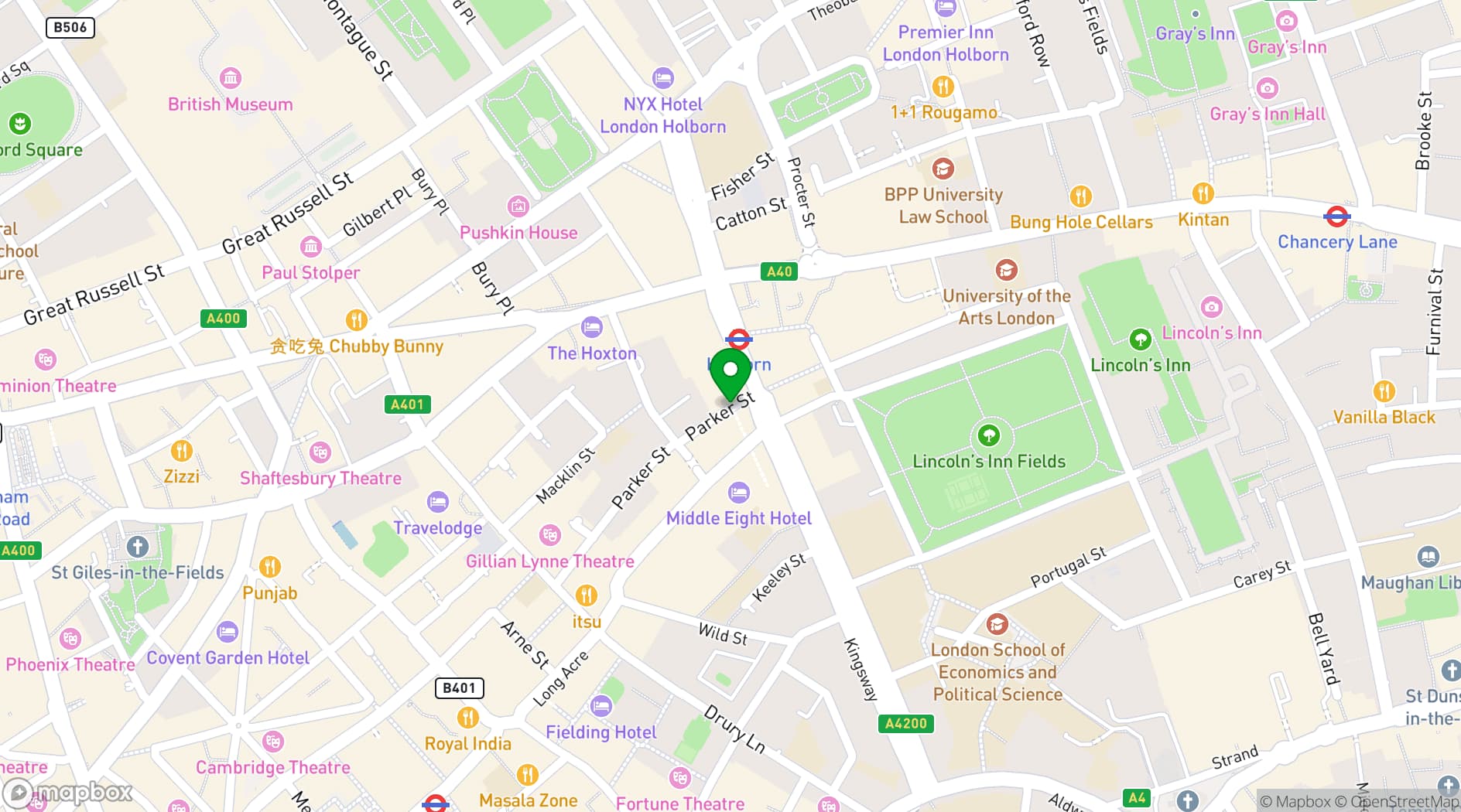Map showing Wallacespace Covent Garden