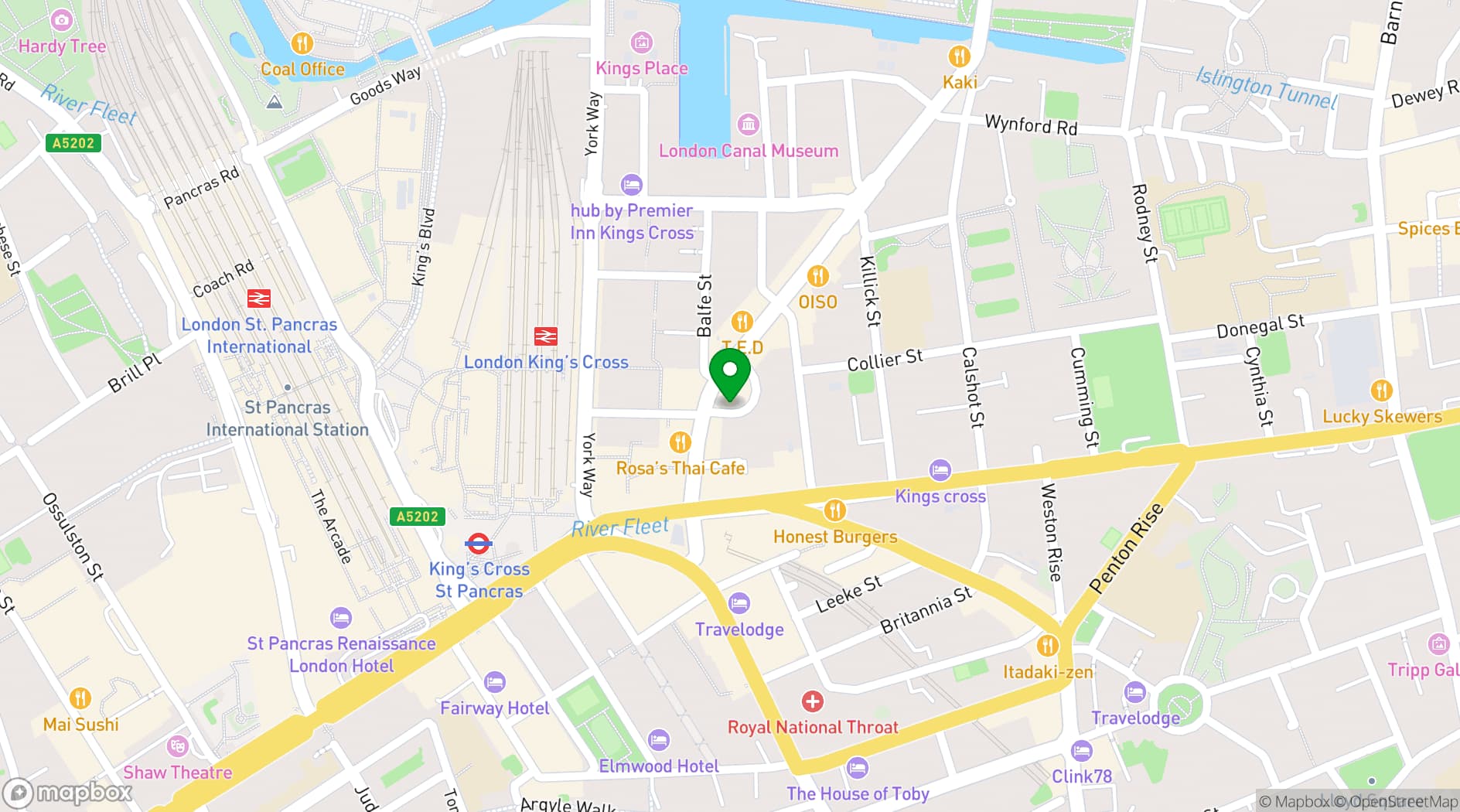 Map showing Keystone Crescent