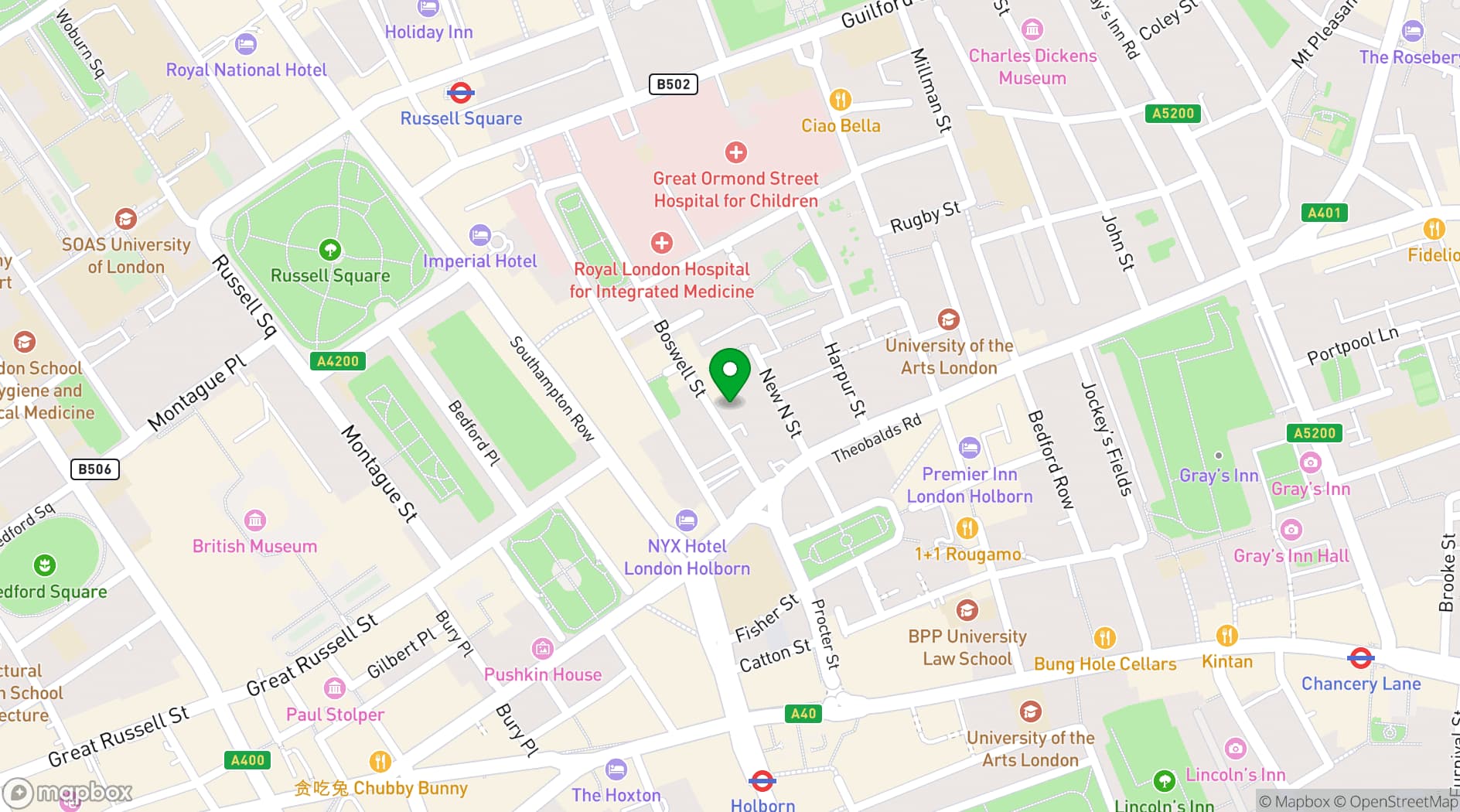 Map showing Richbell House