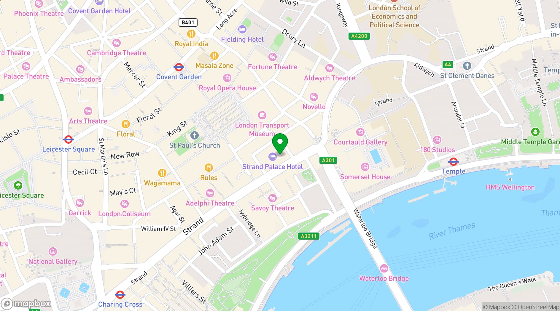Map showing Osteria by Bocconcino