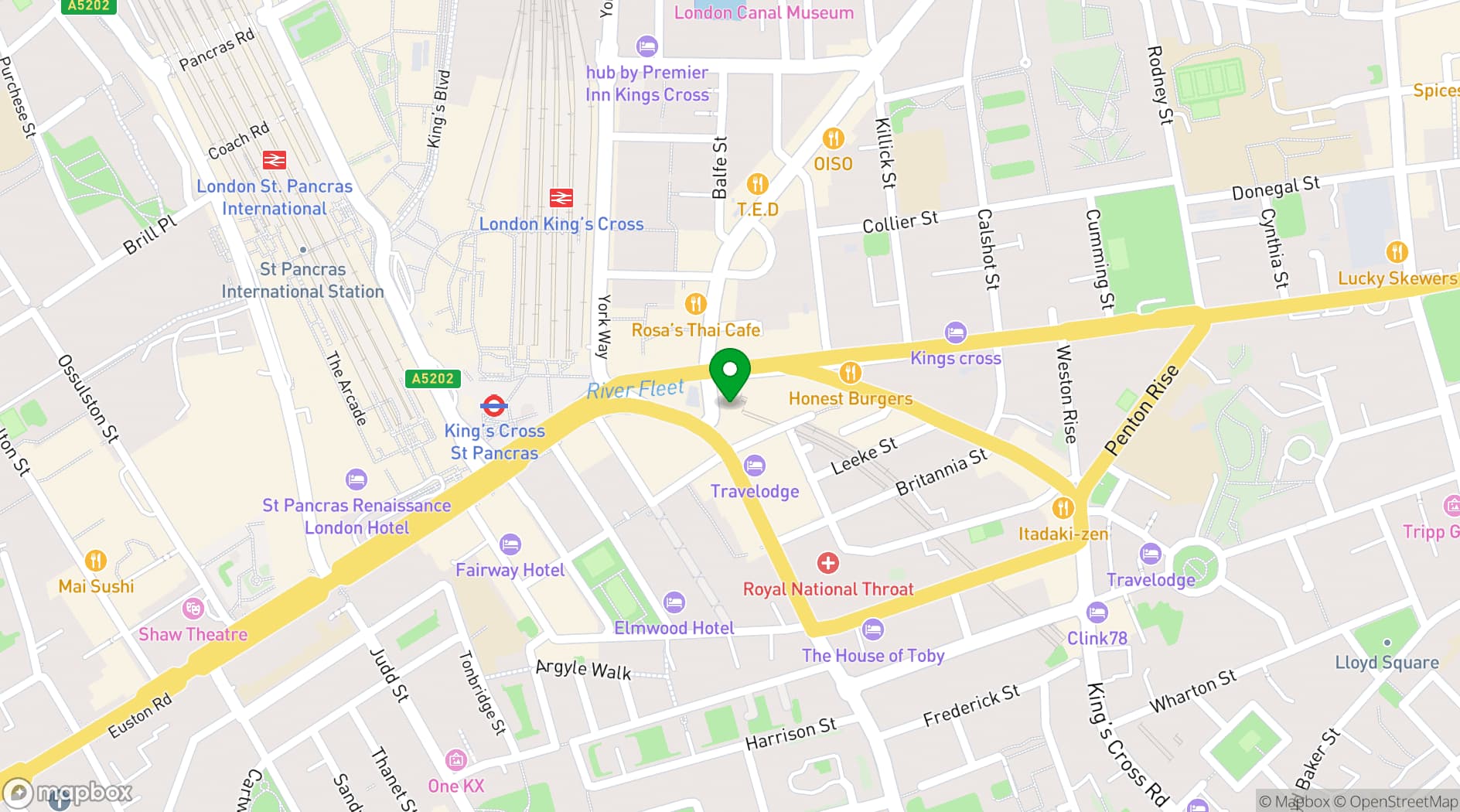 Map showing Scala