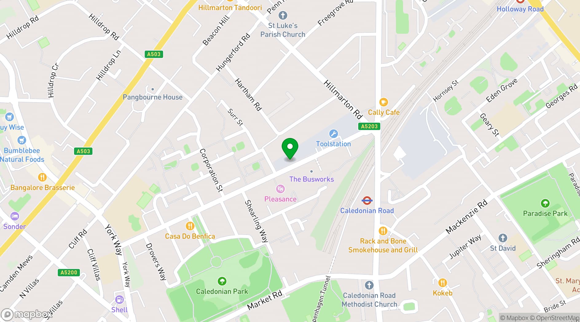 Map showing Bulba Studio